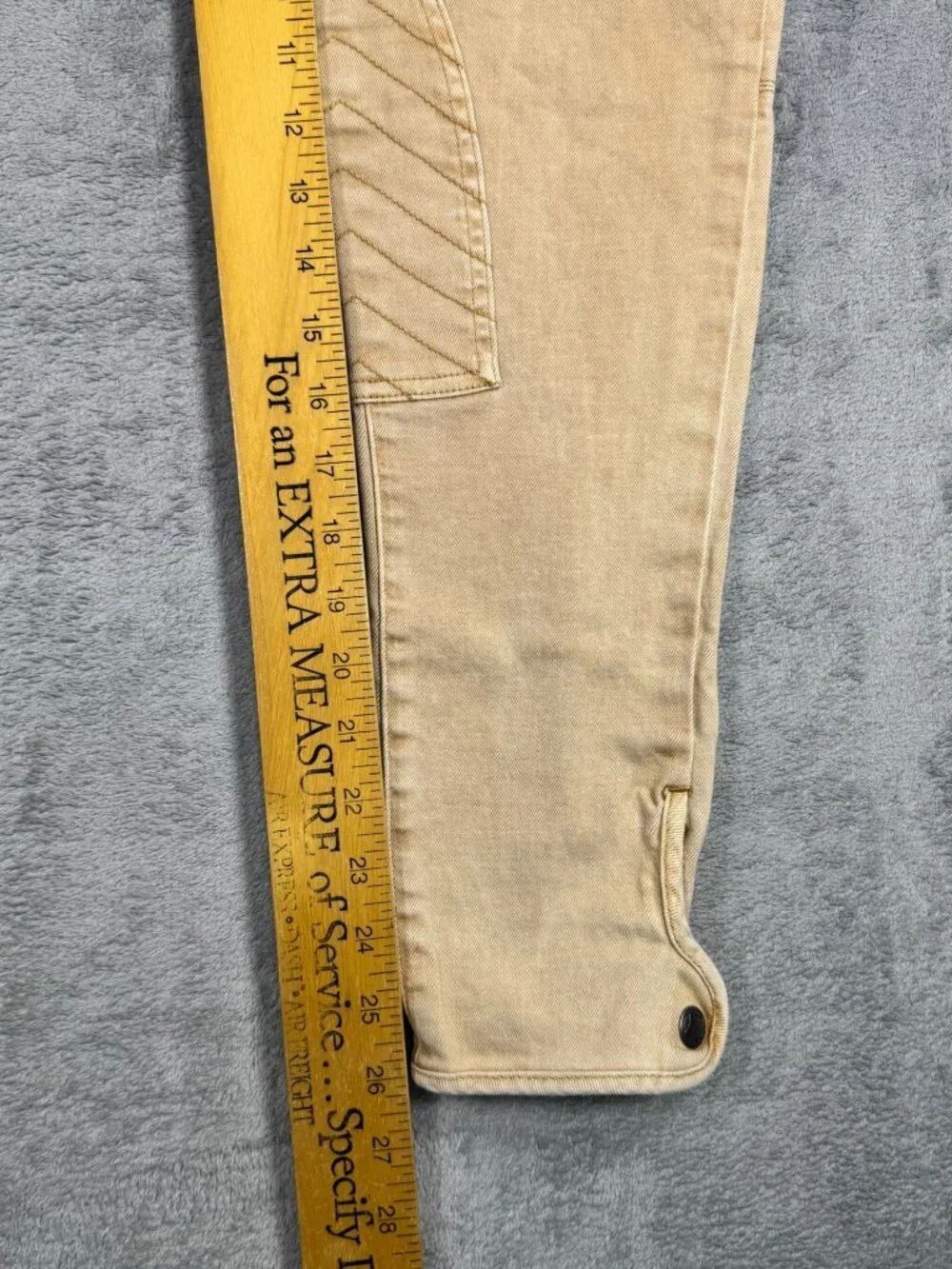 Vtg Ralph Lauren Sport Mid Rise Horse Riding Ankle Pants Womens 28 Tan Preppy